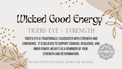 Tigers Eye/Strength Gemstone Bracelet