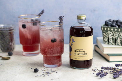 Blueberry and Lavender Cocktail Mixer and Mocktail Mixer