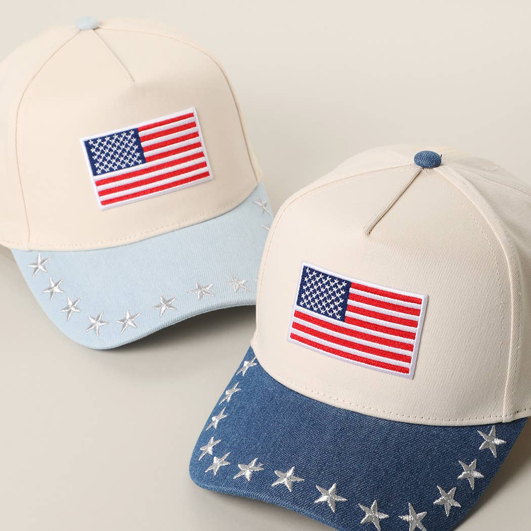 Flag Embroidered Patch / Trucker Hat