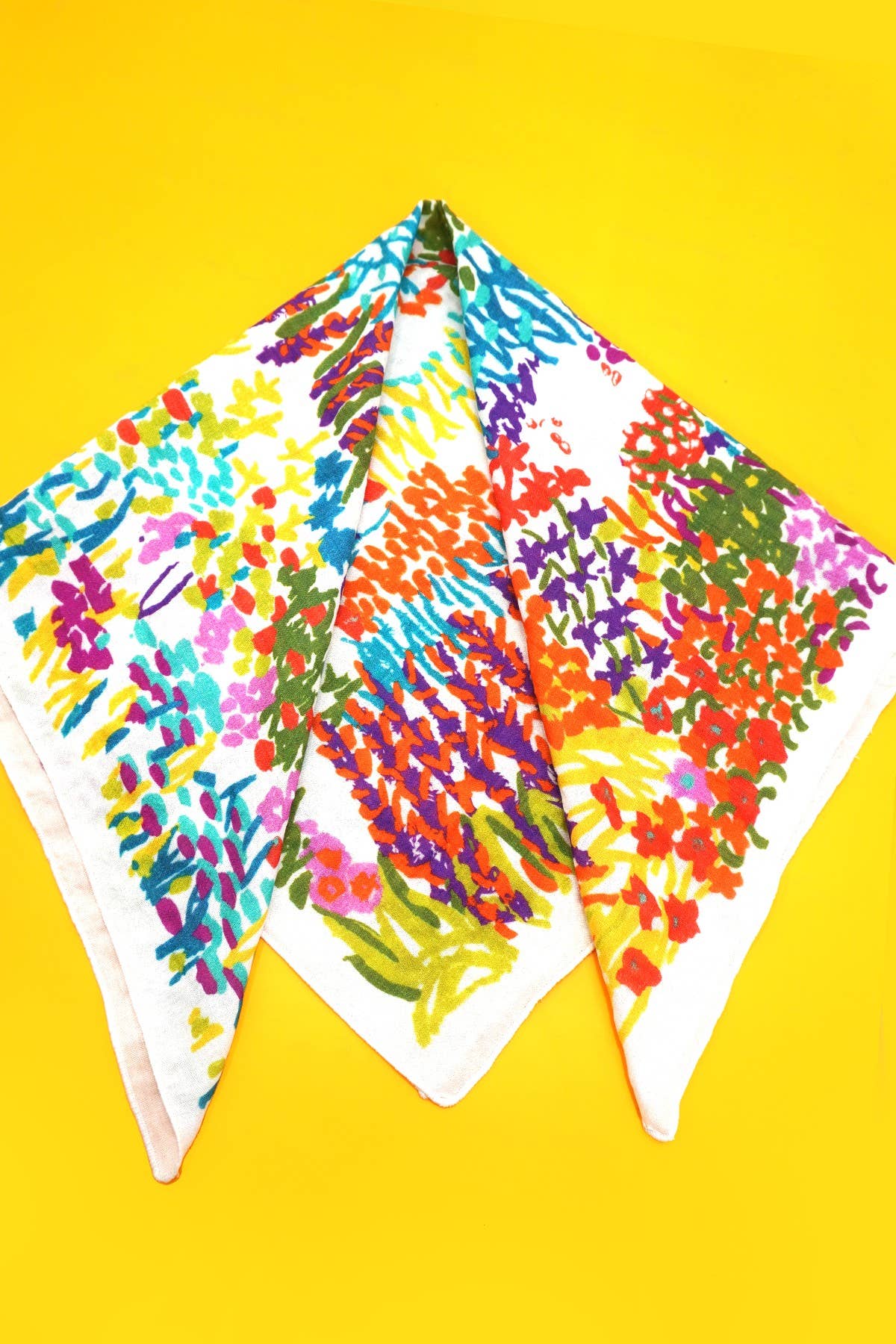 Floral Print Bandana Scarf