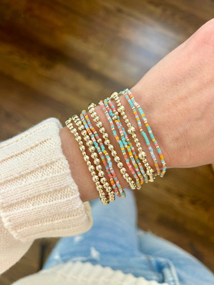 Seed Bead Bracelets / gold filled