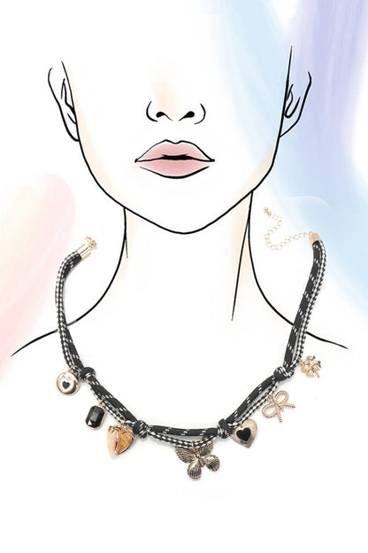 Cord Charm Necklace