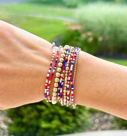 Seed Bead Bracelets / gold filled