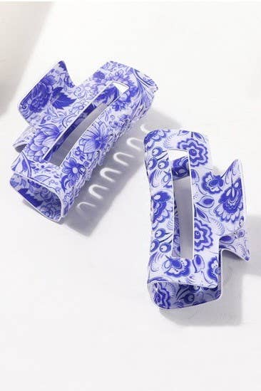Vintage Porcelain Hair Clip