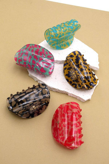 Animal Print Hair Clip