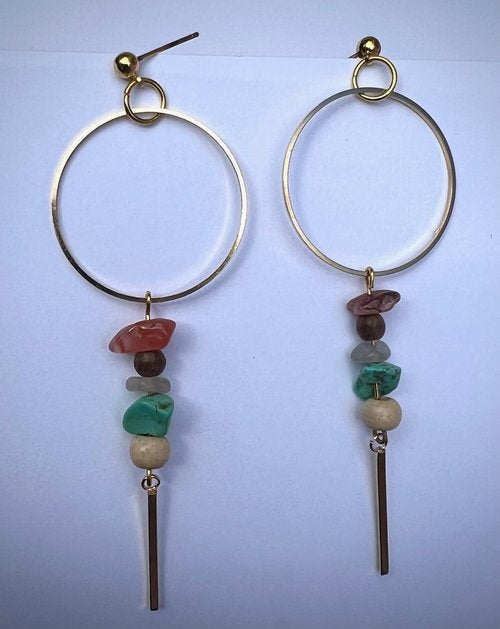 Multi Gemstone dangle