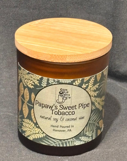 Papaw's Sweet Pipe Tabacco / 10oz Candle